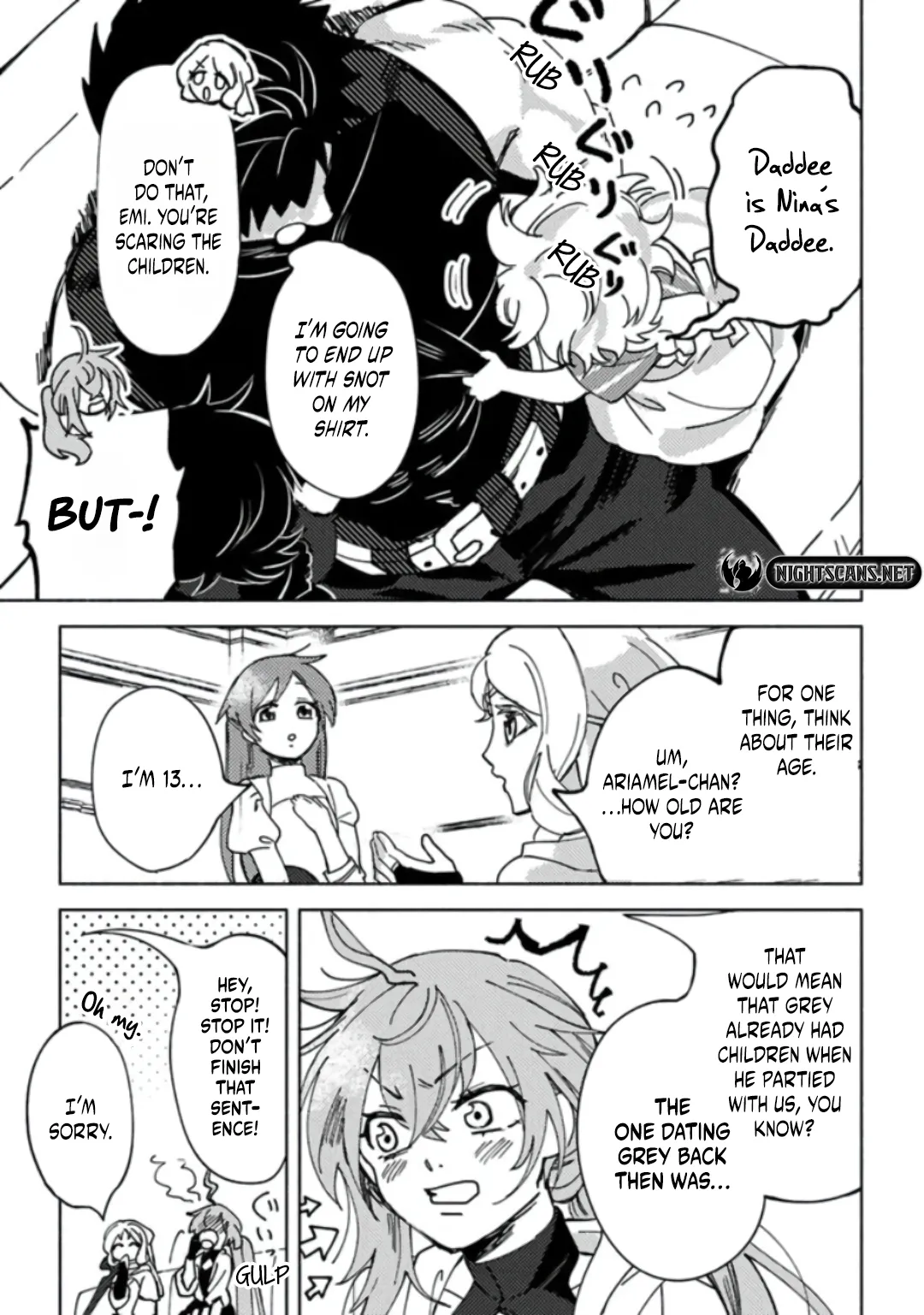 Akuninzura Shita B-Kyuu Boukensha - Shujinkou To Sono Osananajimi-Tachi No Papa Ni Naru chapter 5.1 - page 6