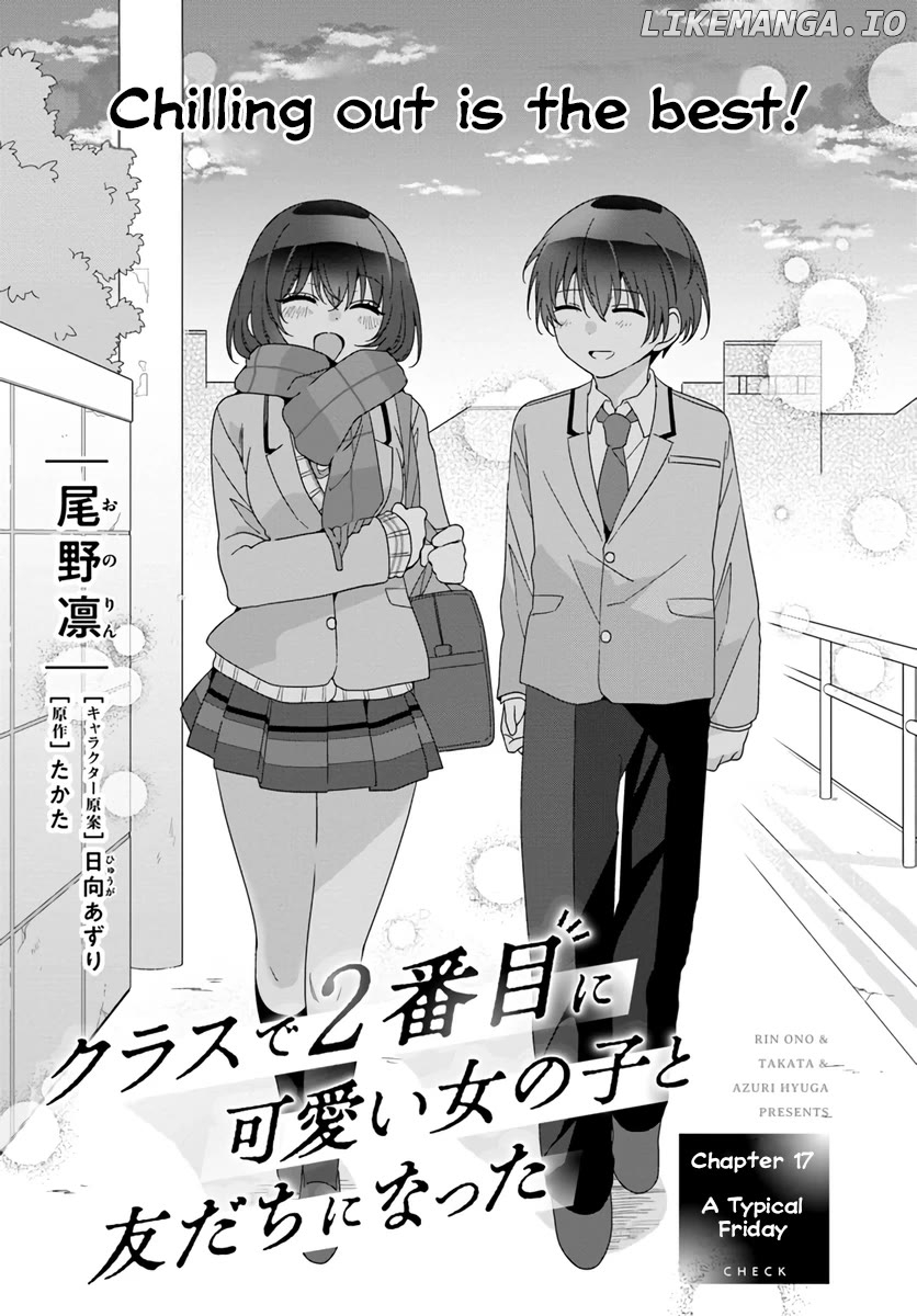 Class De 2 Banme Ni Kawaii Onna No Ko To Tomodachi Ni Natta Chapter 17 - page 1