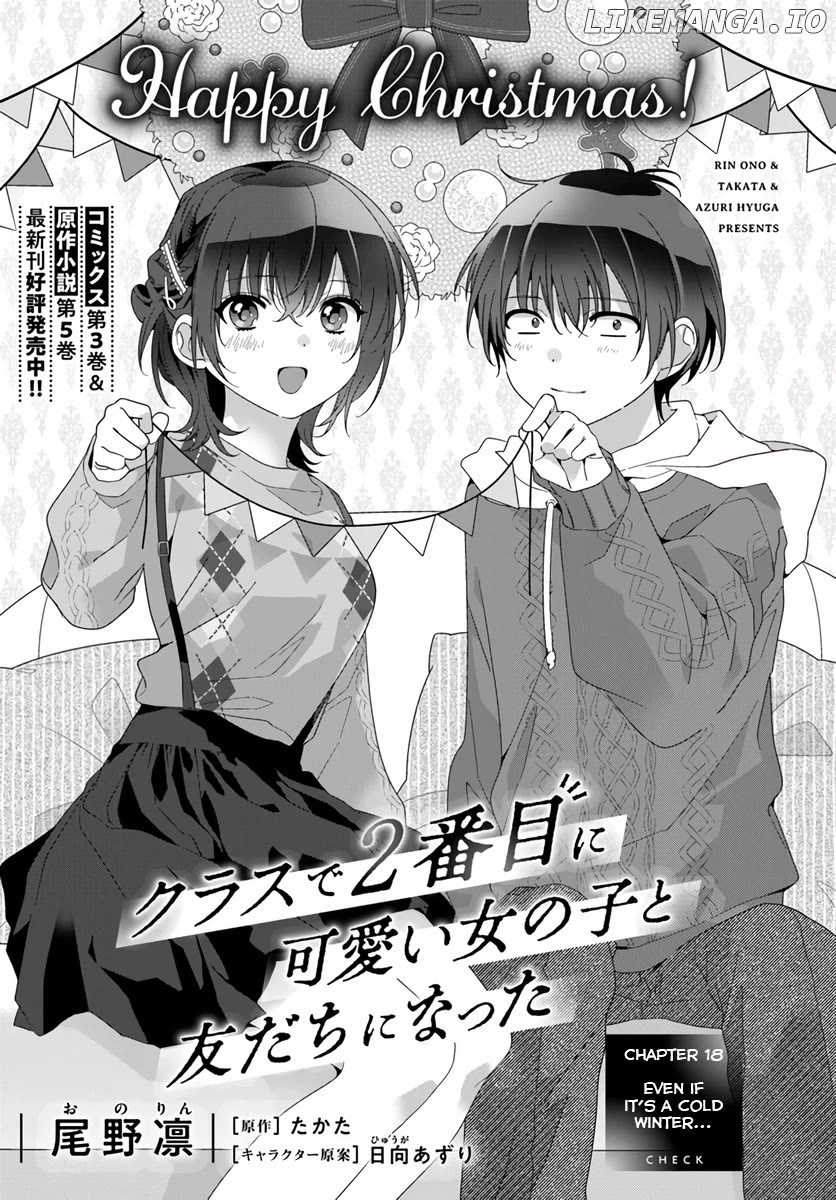 Class De 2 Banme Ni Kawaii Onna No Ko To Tomodachi Ni Natta Chapter 18.1 - page 1