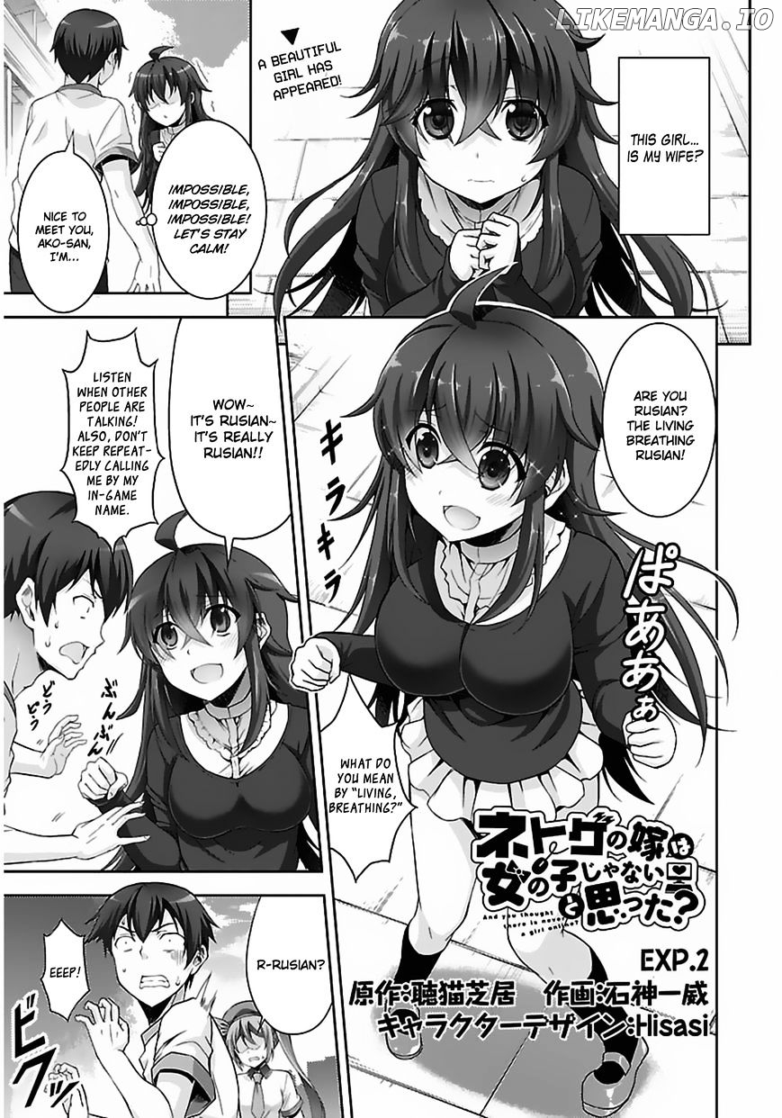 Netoge no Yome wa Onnanoko ja Nai to Omotta? chapter 2 - page 2