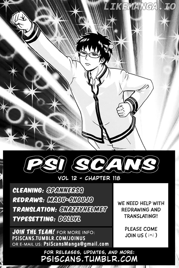 Saiki Kusuo No Sainan chapter 118 - page 3