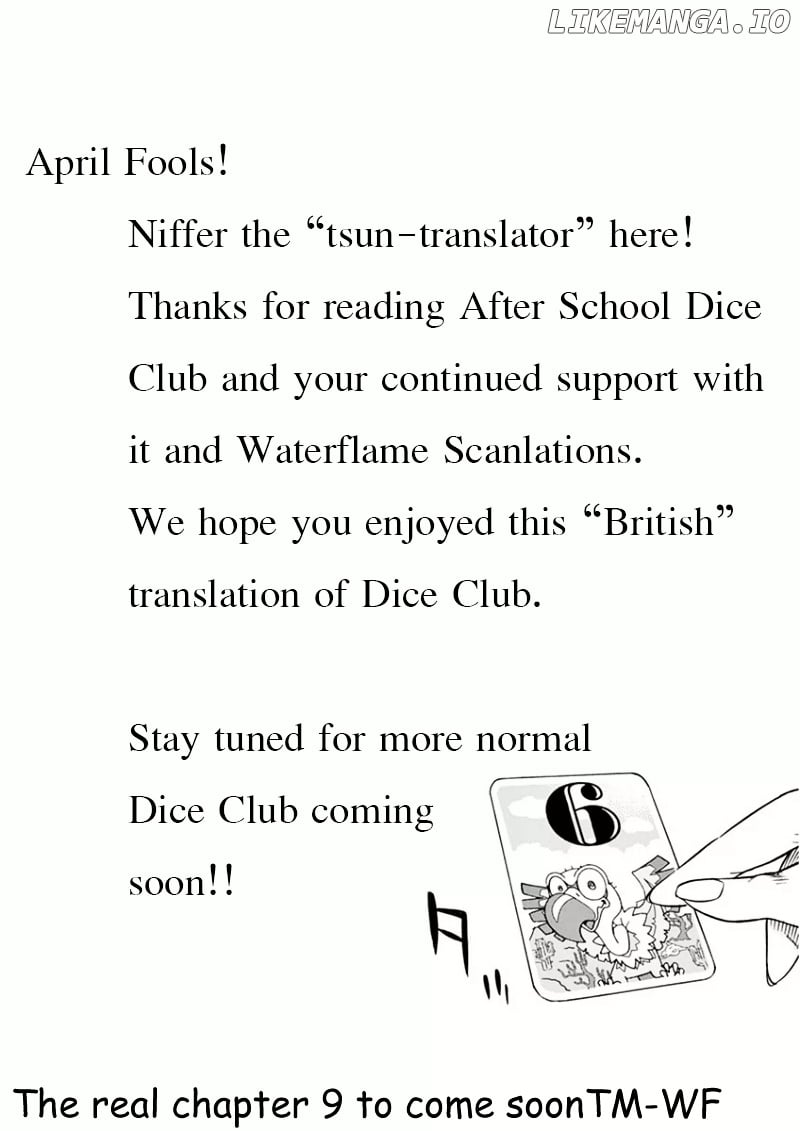 After School Dice Club chapter 8.5 - page 6