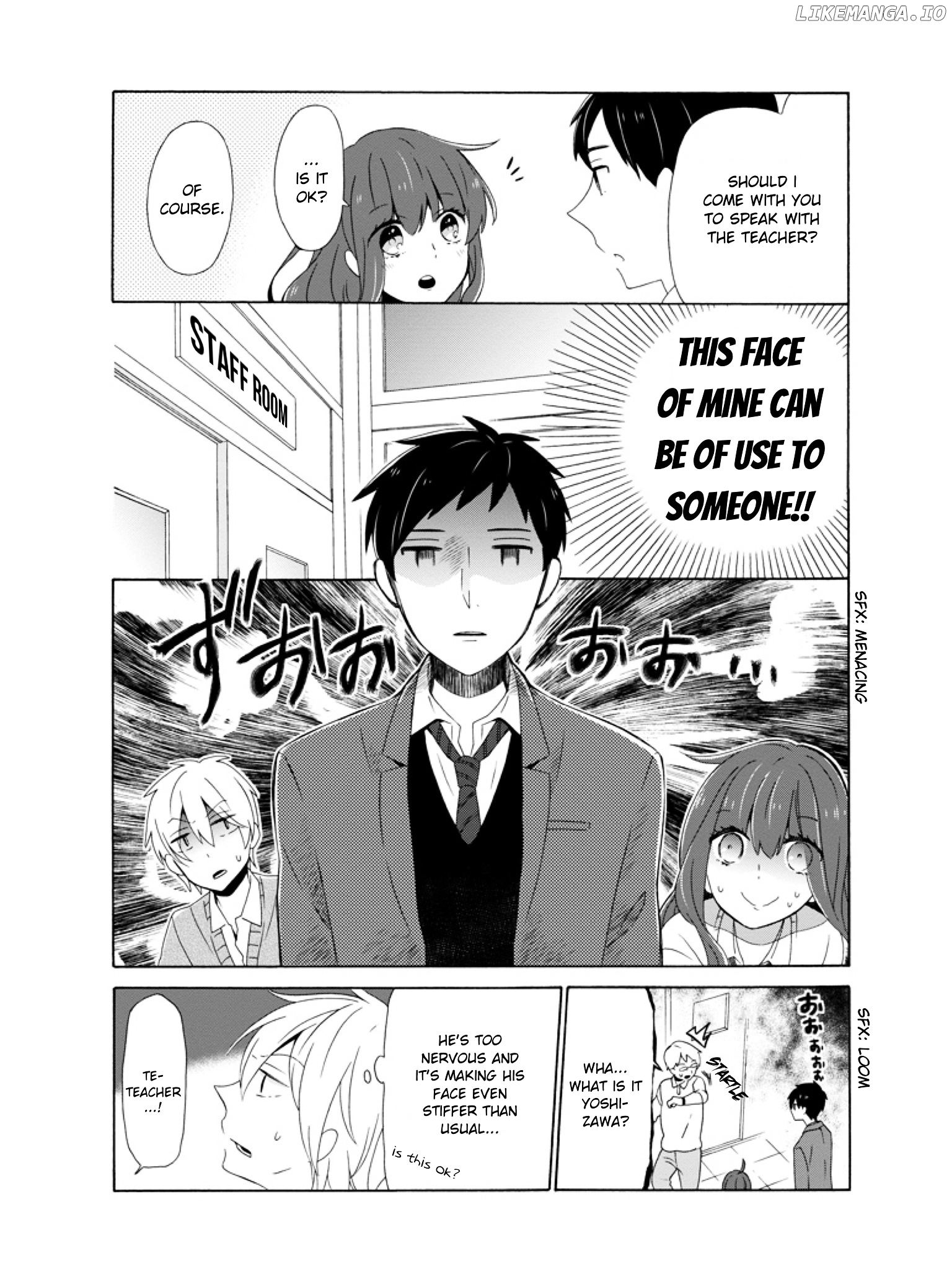 Kao ni Dasenai Yoshizawa-kun chapter 2 - page 13