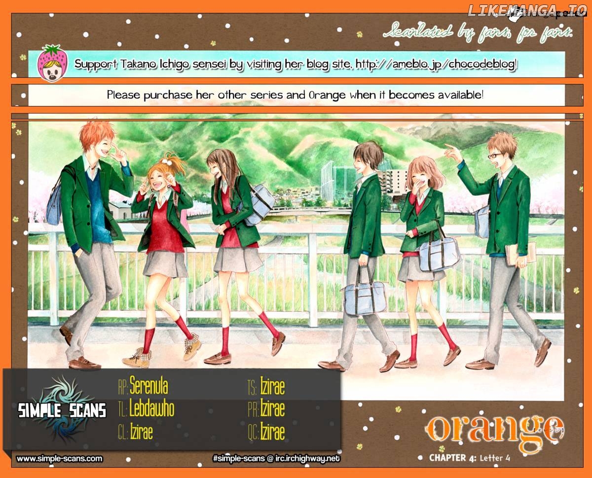 Orange (TAKANO Ichigo) chapter 4 - page 1