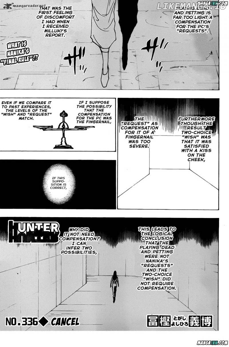 Hunter X Hunter chapter 336 - page 1