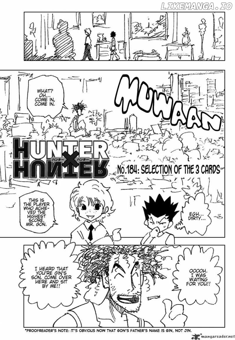 Hunter X Hunter chapter 184 - page 1