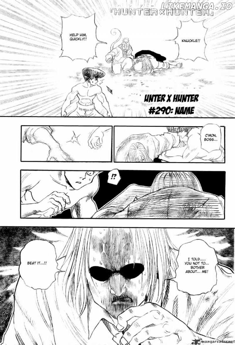 Hunter X Hunter chapter 290 - page 1