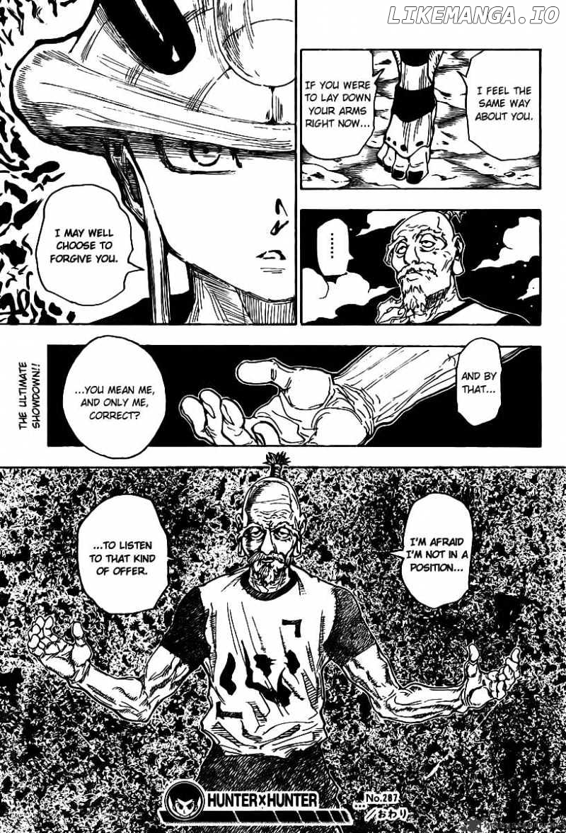 Hunter X Hunter chapter 287 - page 17