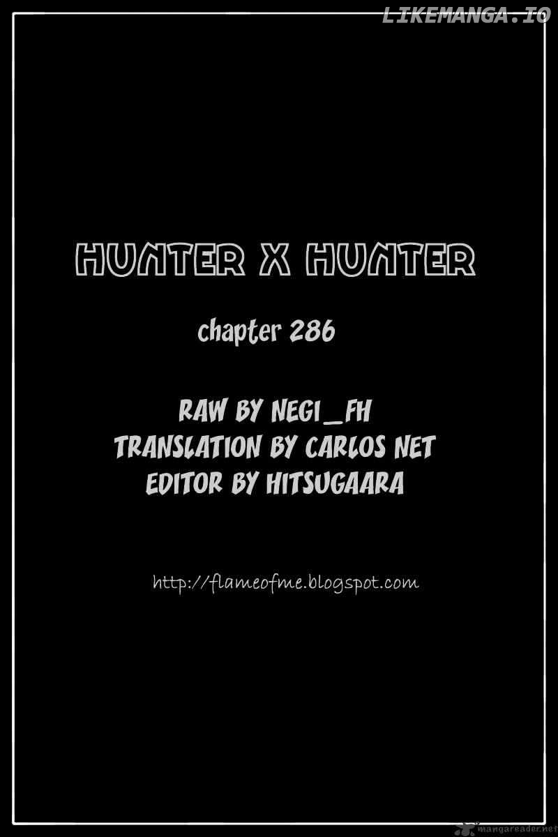 Hunter X Hunter chapter 286 - page 20