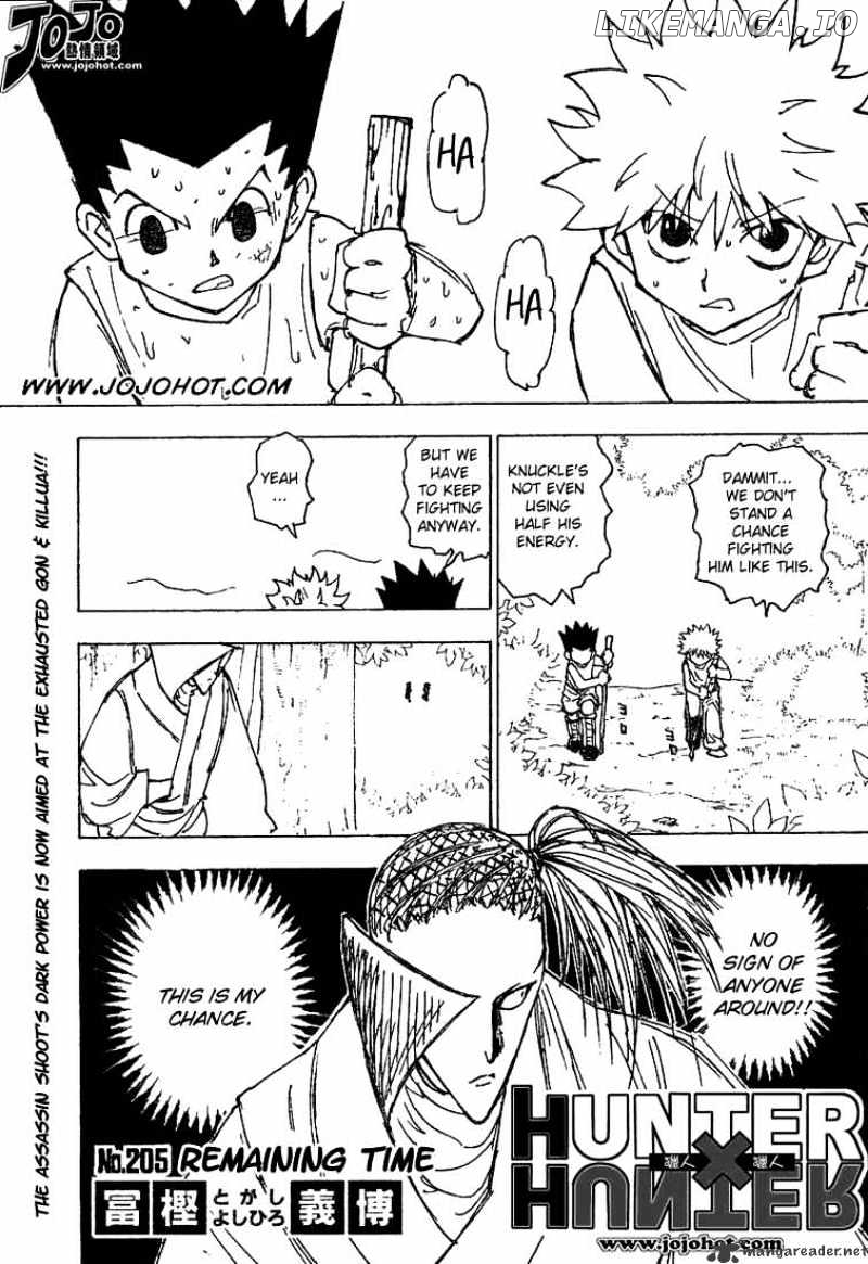 Hunter X Hunter chapter 205 - page 2