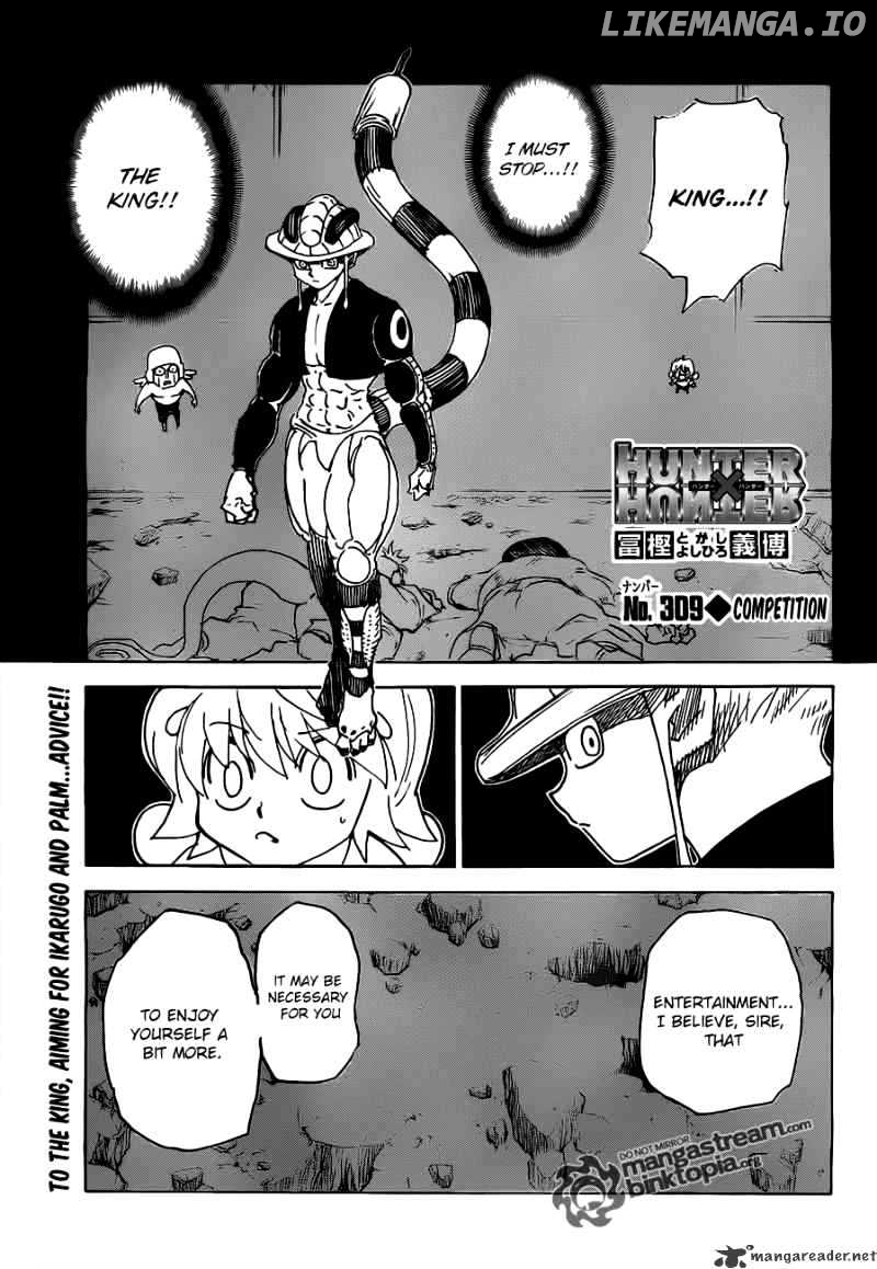 Hunter X Hunter chapter 309 - page 1