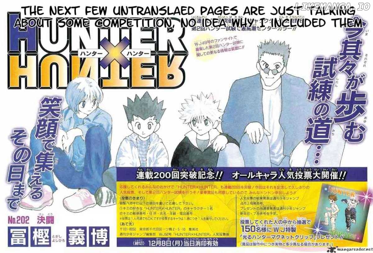 Hunter X Hunter chapter 202 - page 2