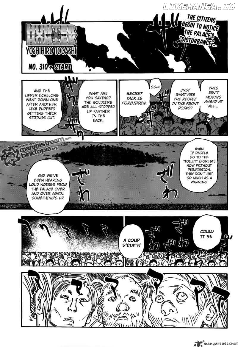 Hunter X Hunter chapter 310 - page 1