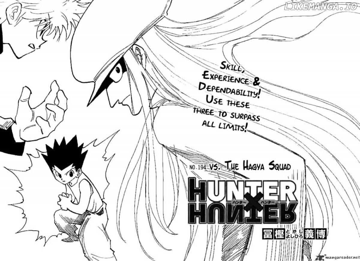 Hunter X Hunter chapter 194 - page 2