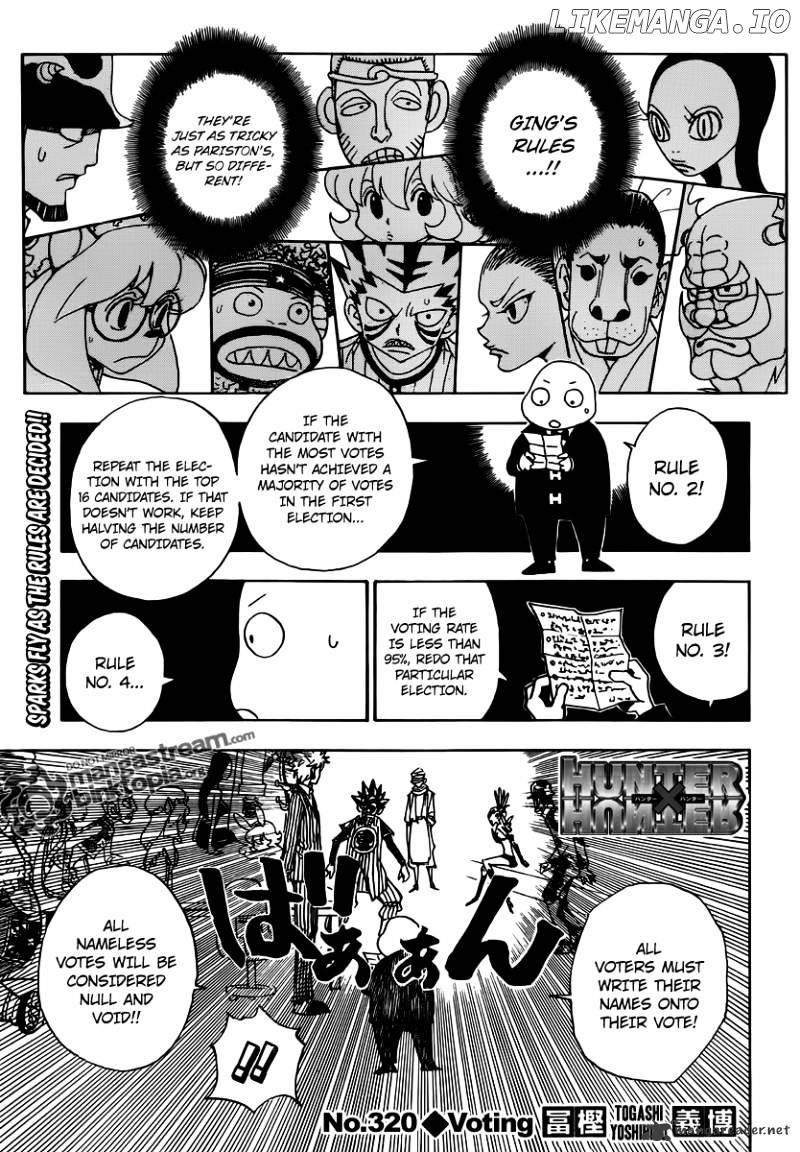 Hunter X Hunter chapter 320 - page 1