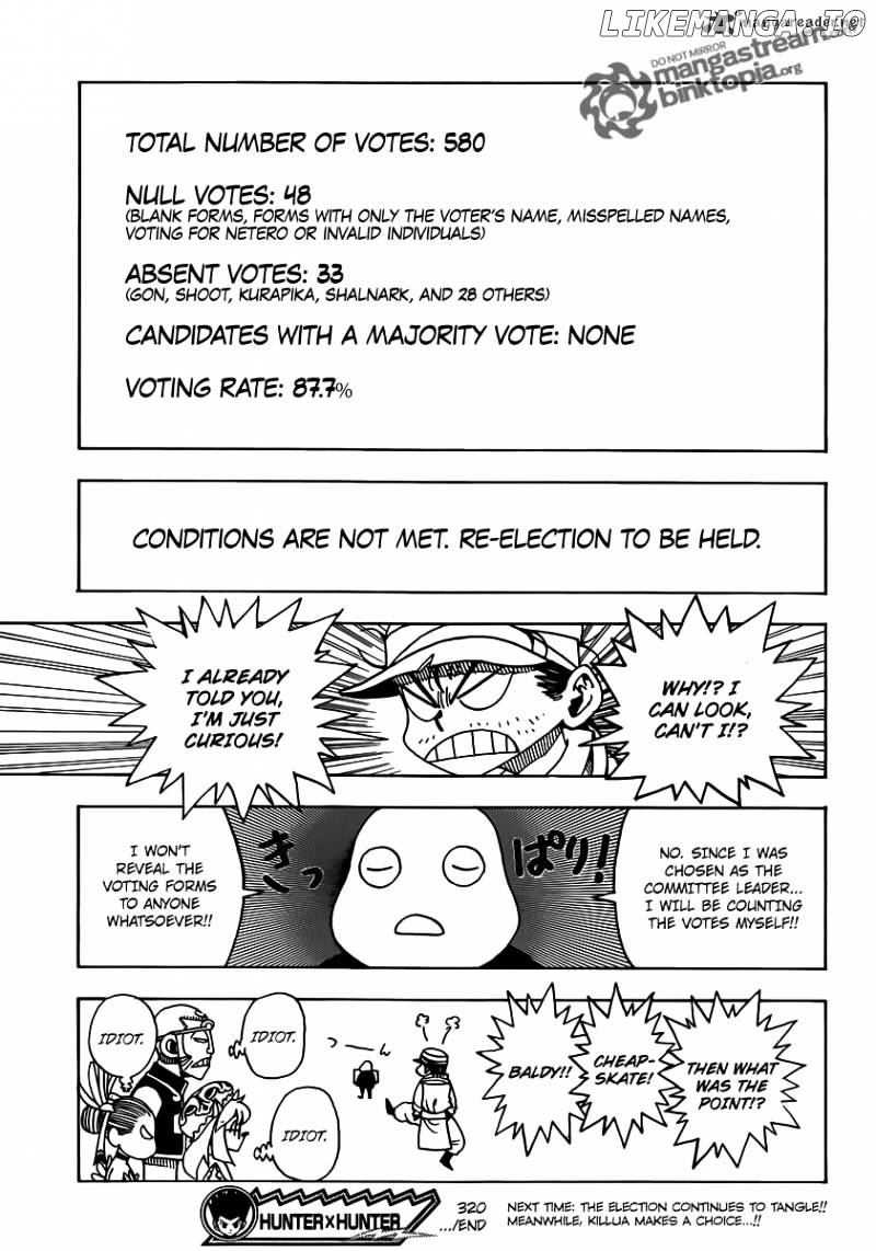 Hunter X Hunter chapter 320 - page 16