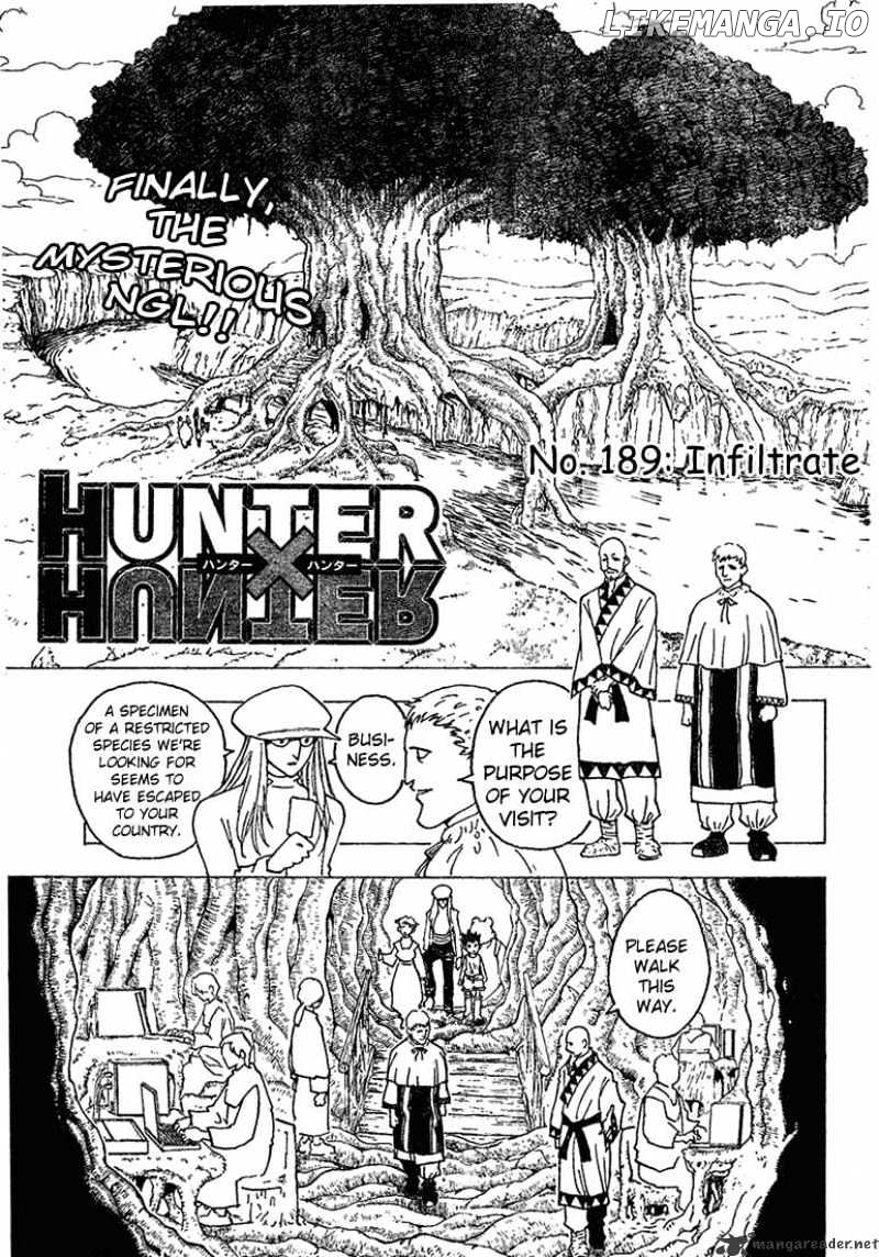 Hunter X Hunter chapter 189 - page 1