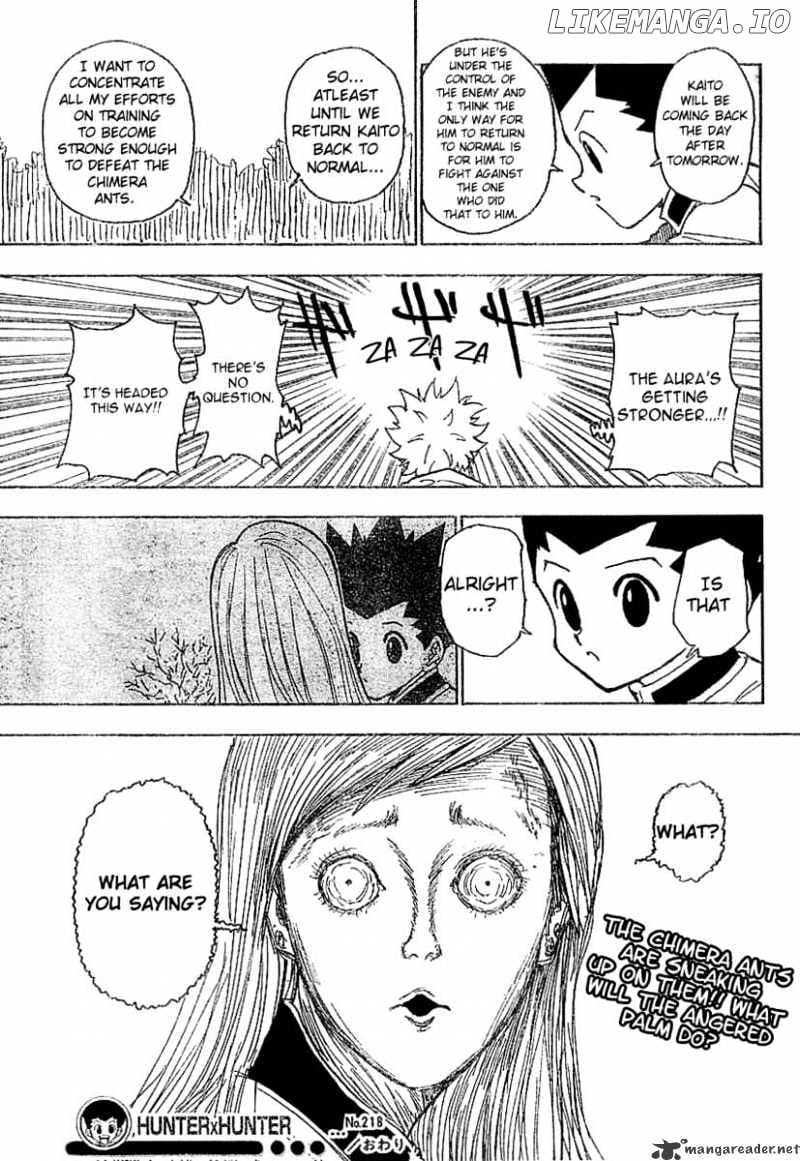 Hunter X Hunter chapter 218 - page 16