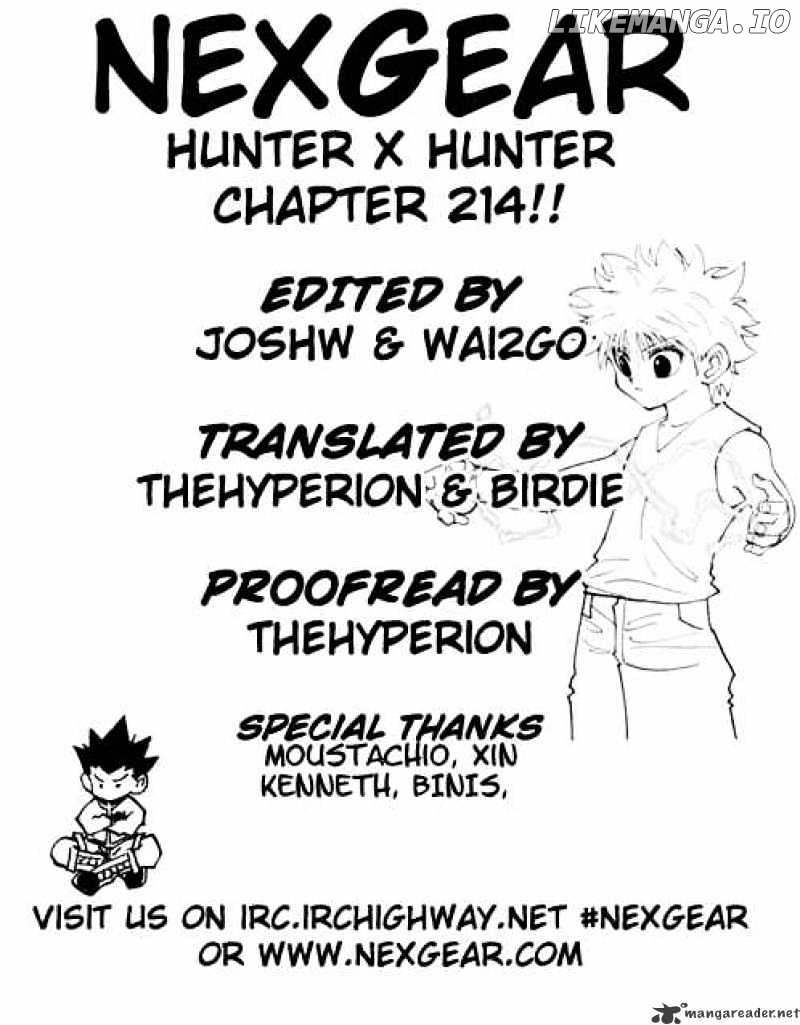 Hunter X Hunter chapter 214 - page 1