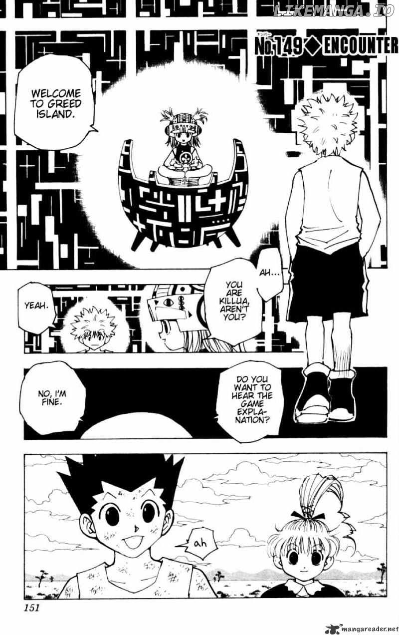 Hunter X Hunter chapter 149 - page 1