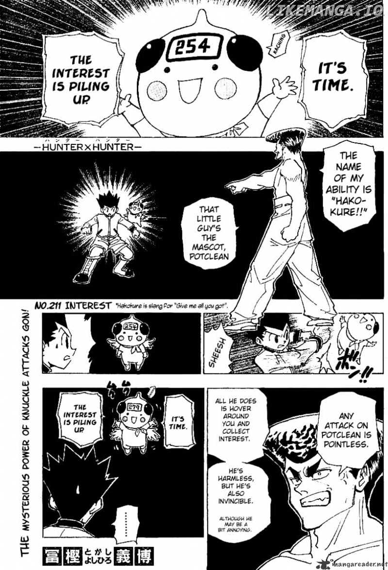 Hunter X Hunter chapter 211 - page 2